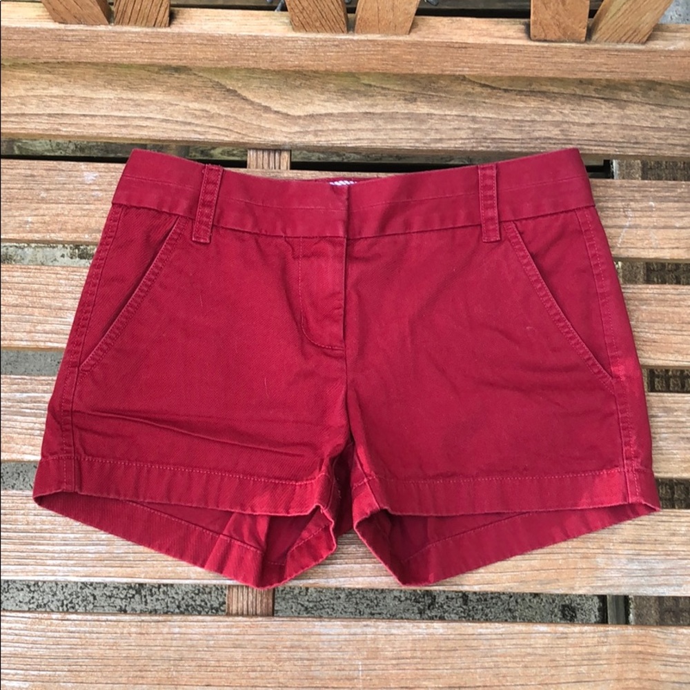 J. Crew Vintage chino shorts - red